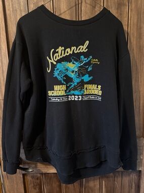 National High School Finals Rodeo 2023 Black Graphic Sweatshirt - Unbranded